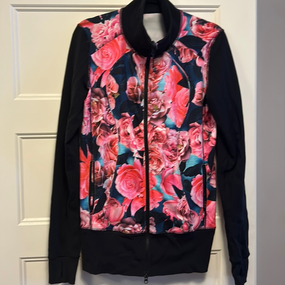 Vintage lululemon floral zip up